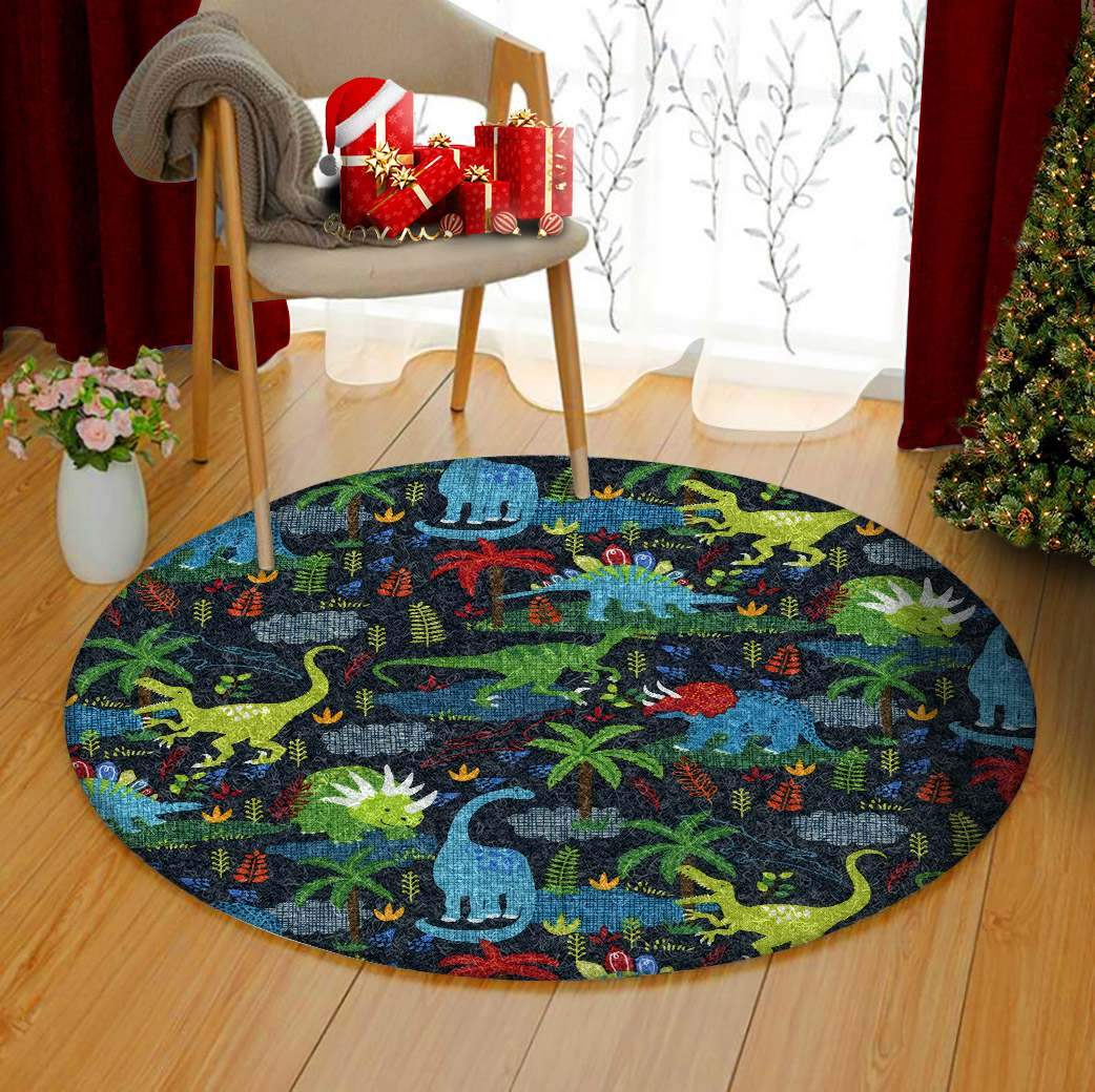 Dinosaurs Limited Edition Round Rug 3 Dinosaurs Limited Edition Round Rug