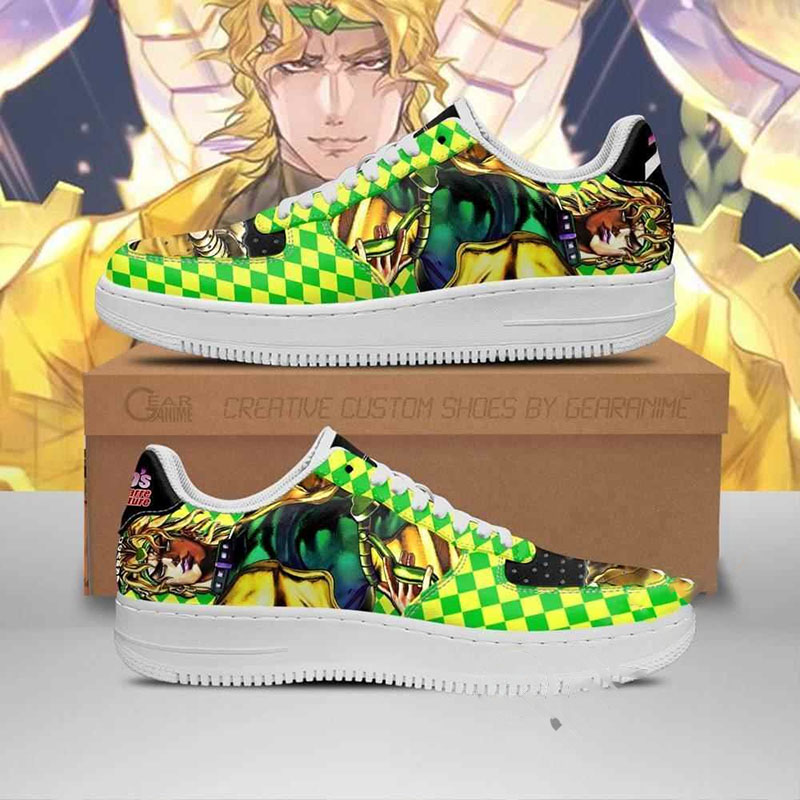Dio Brando Jojo Anime Nike Air Force Shoes