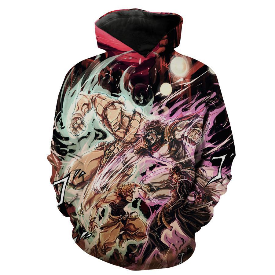 Dio Vs Jotaro Stardust Crusaders Jojo’s Bizarre Adventure Hoodie 3D