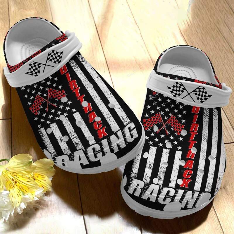 Dirt Track Racing Lover Crocs Clog Shoes 3 Dirt Track Racing Lover Crocs Clog Shoes