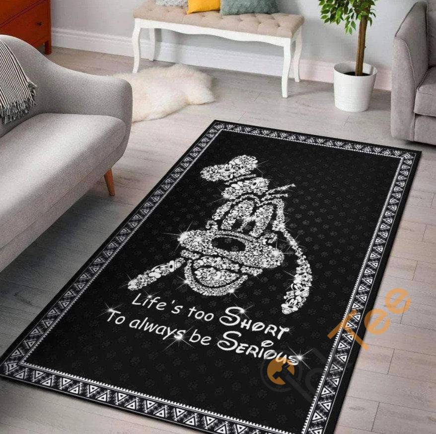 Disney Goofy Mickey Black Living Room Bedroom Gift For Lover Rug 1 Disney Goofy Mickey Black Living Room Bedroom Gift For Lover Rug