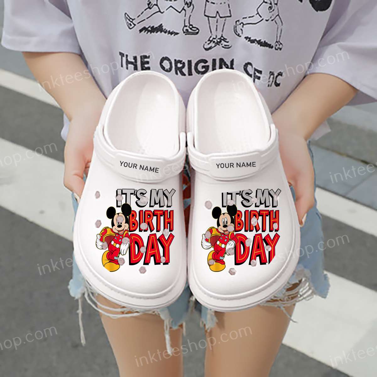 Disney Junior Birthday Mickey Birthday Crocs Clog Shoes