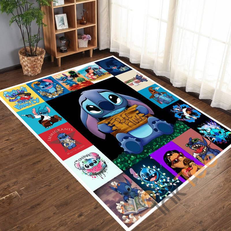 Disney Lilo & Stitch Movies Walt Bedroom Living Room Gift For Lovers Rug