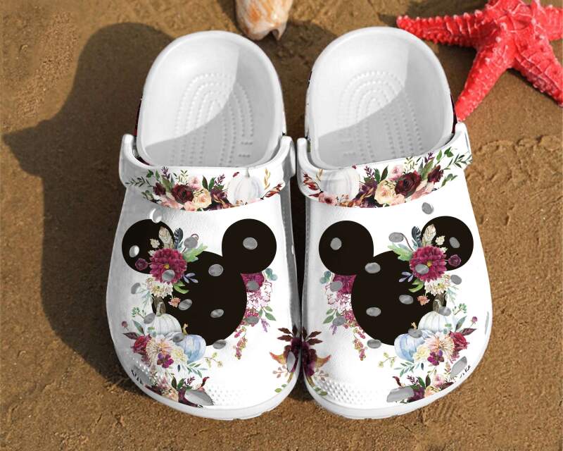 Disney Mickey Ears Watercolor Floral Minnie Art Mouse Anniversary Gifts Crocs Clog Shoes 9 Disney Mickey Ears Watercolor Floral Minnie Art Mouse Anniversary Gifts Crocs Clog Shoes