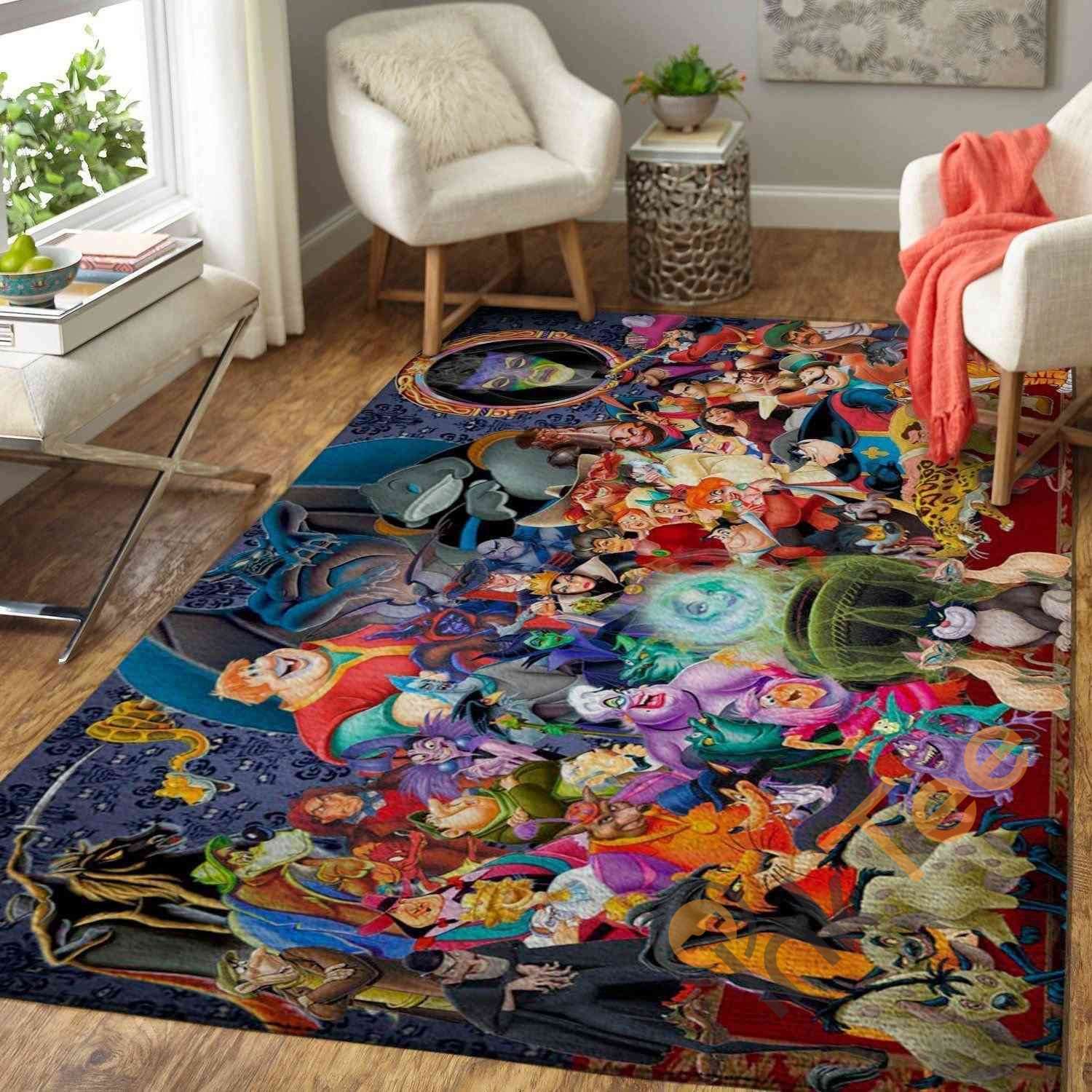 Disney Villains Characters Area Rug 1 Disney Villains Characters Area Rug