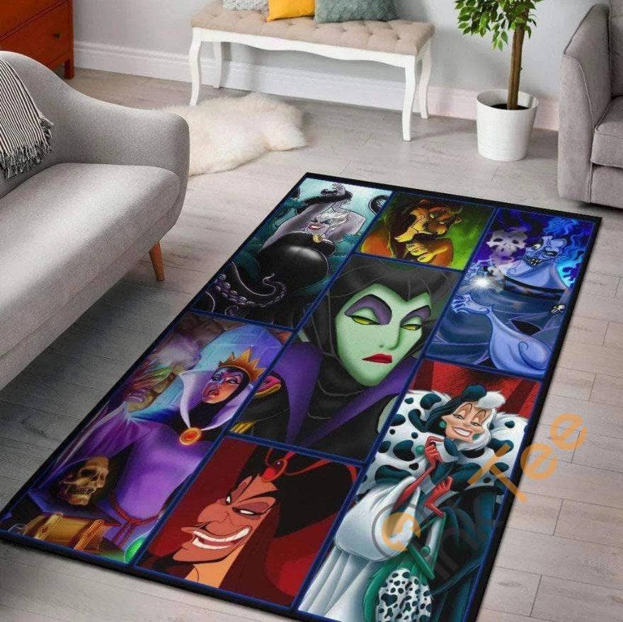 Disney Villains Evil Character Room Decoration Bedroom Gift For Lover Rug