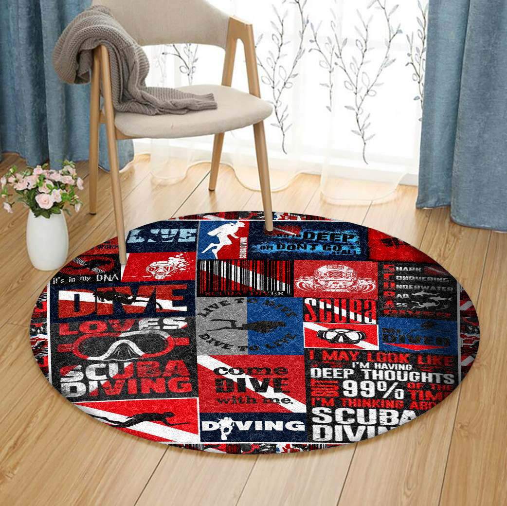 Diving Limited Edition Round Rug