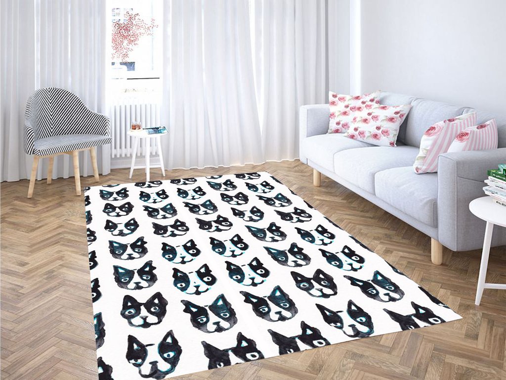 Dog And Cat Water Color Living Room Modern Carpet Rug 1 Dog And Cat Water Color Living Room Modern Carpet Rug
