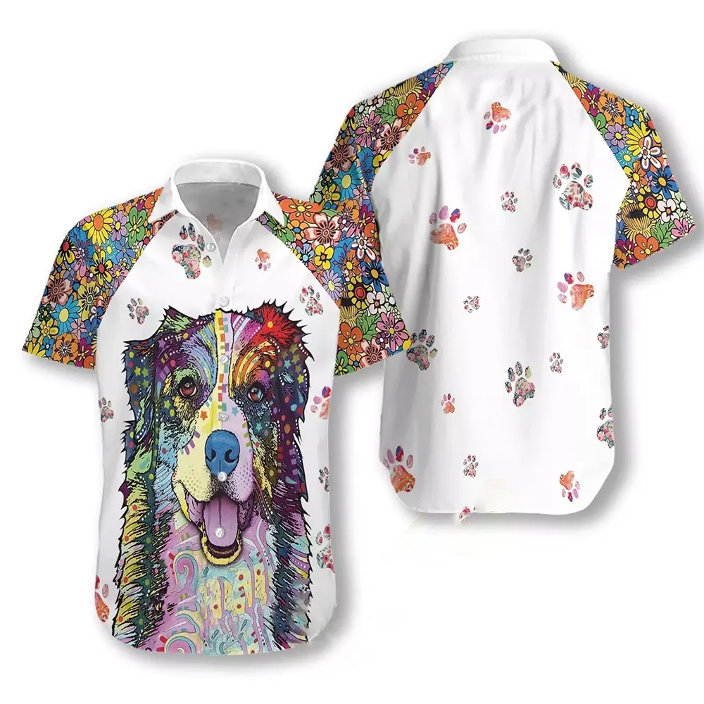 Dog Colorful Painting Hawaiian shirts