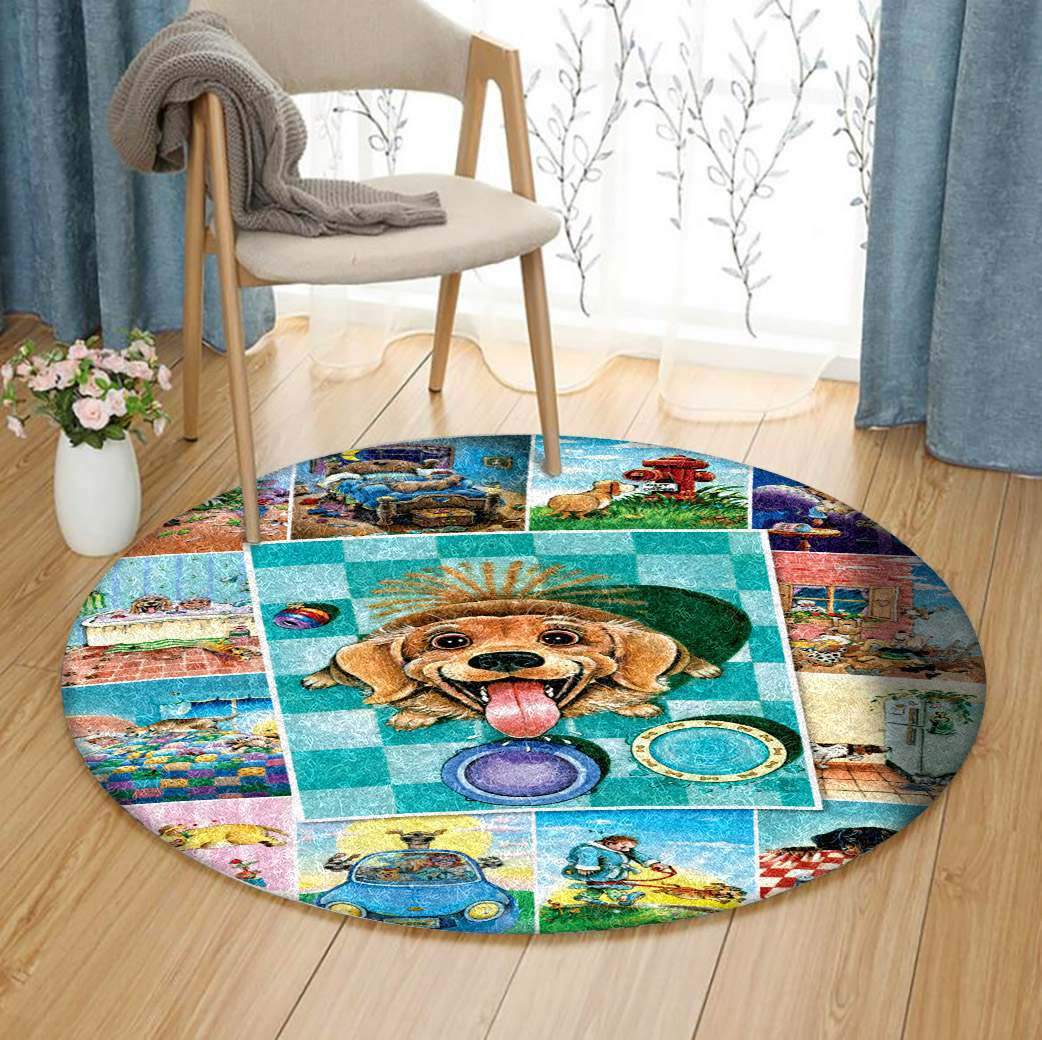 Dog Life Limited Edition Round Rug