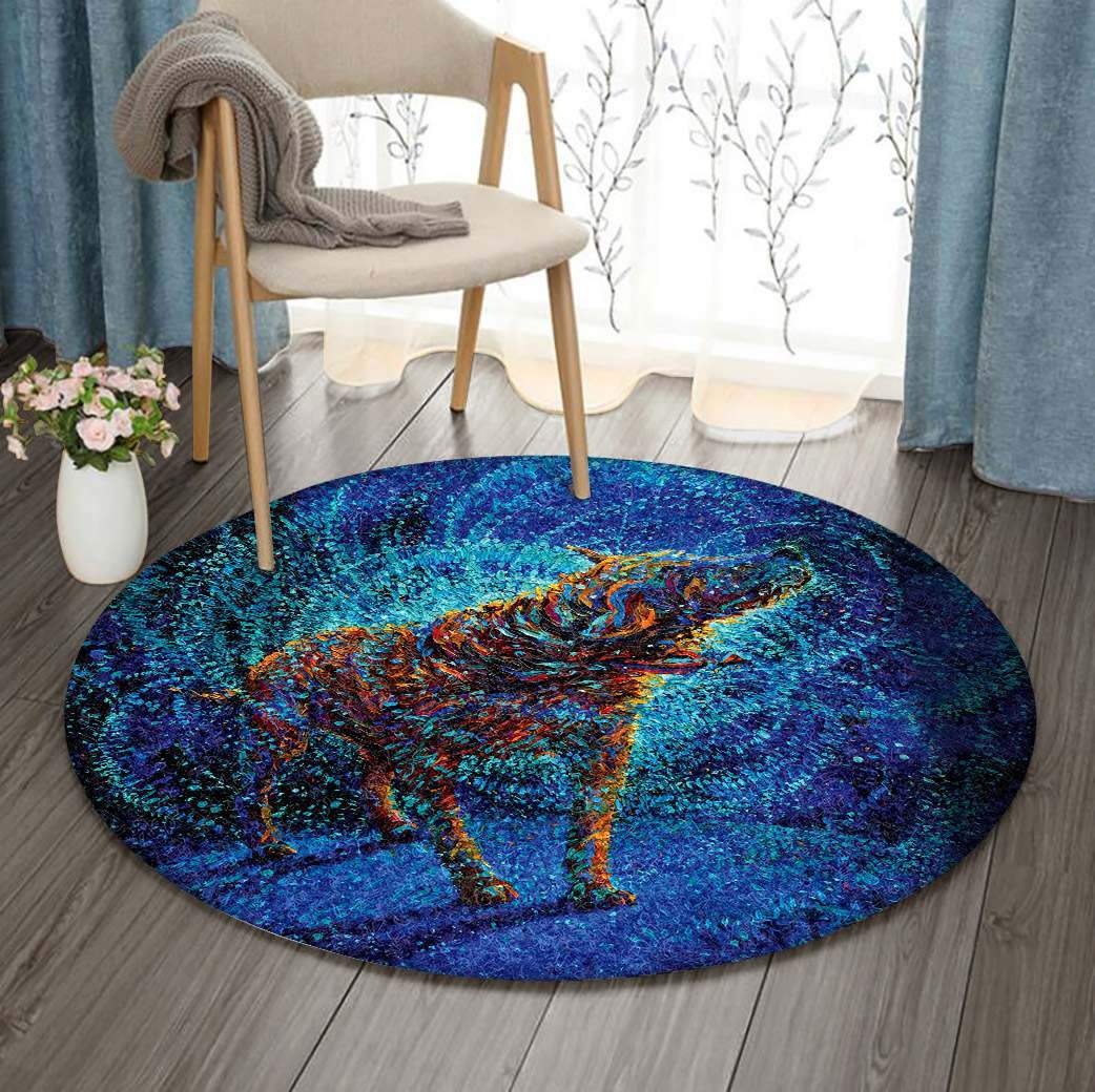 Dog Limited Edition Round Rug 1 Dog Limited Edition Round Rug