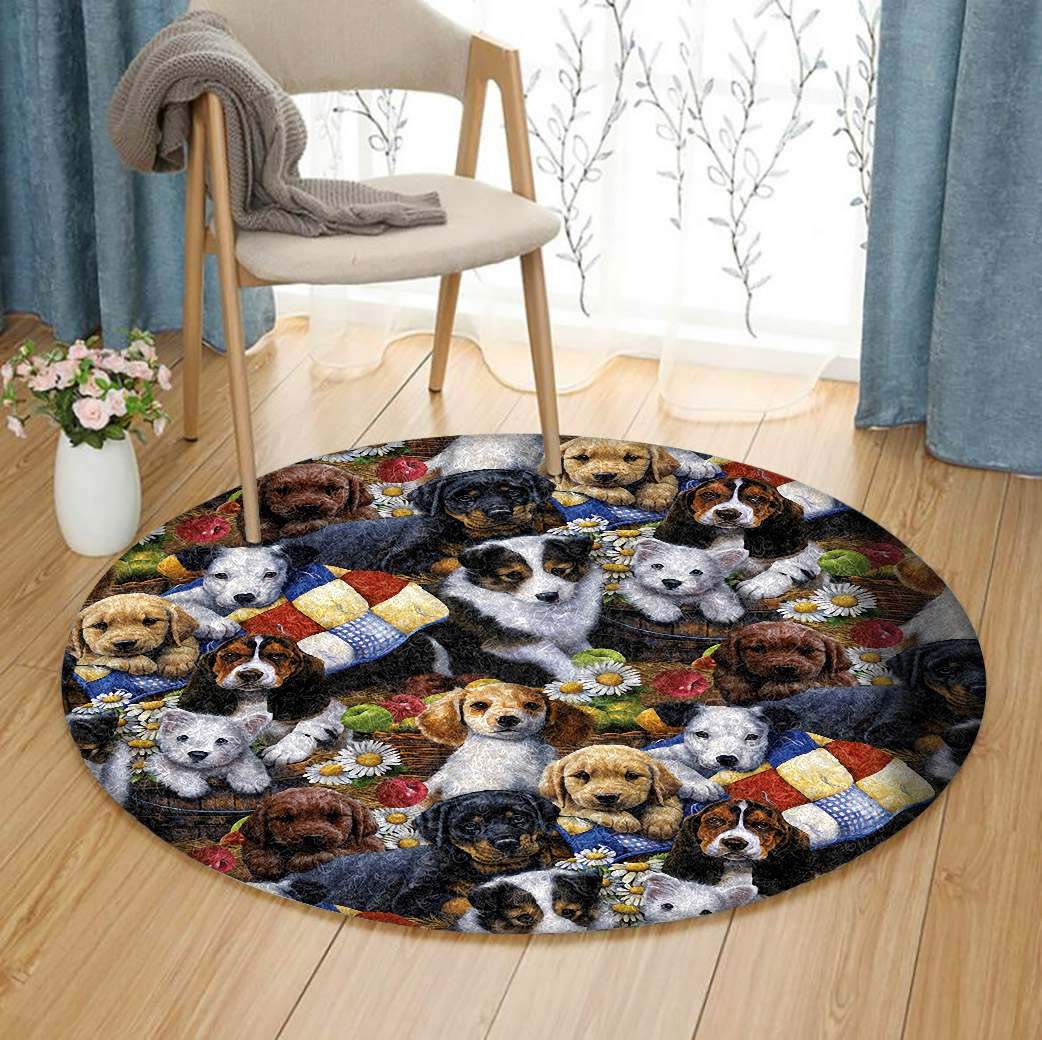Dog Limited Edition Round Rug 3 Dog Limited Edition Round Rug