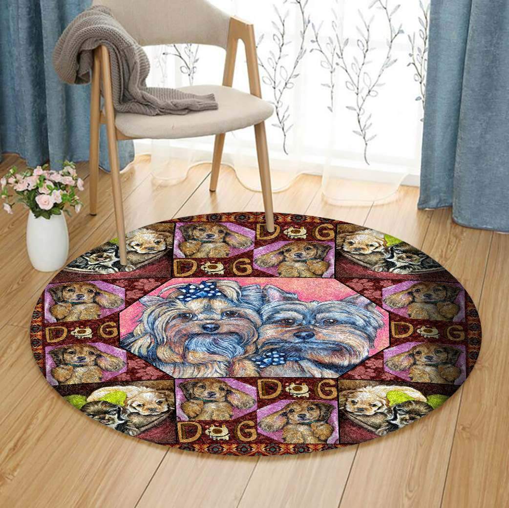 Dog Limited Edition Round Rug 2 Dog Limited Edition Round Rug