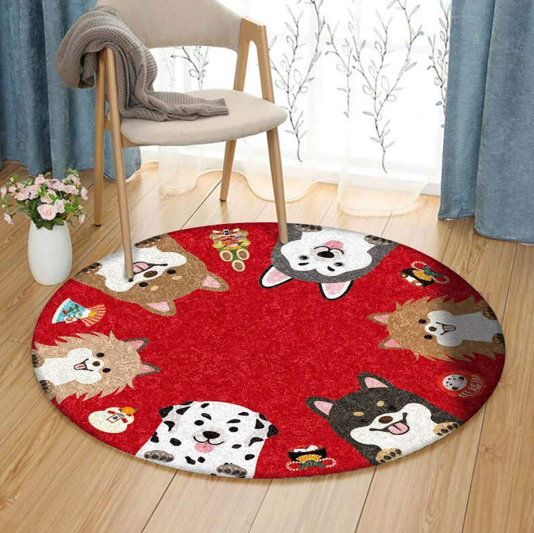 Dog Limited Edition Round Rug 1 Dog Limited Edition Round Rug