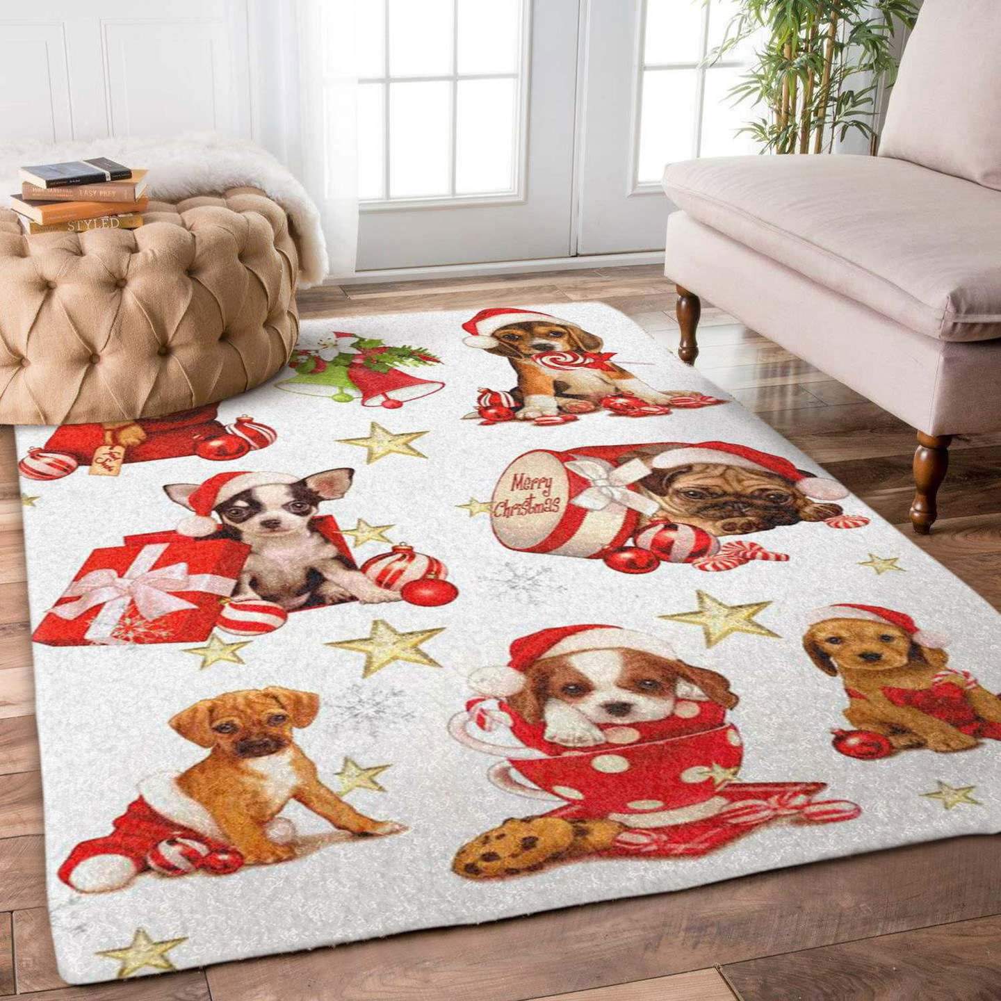 Dogs Christmas Limited Edition Rug 9 Dogs Christmas Limited Edition Rug