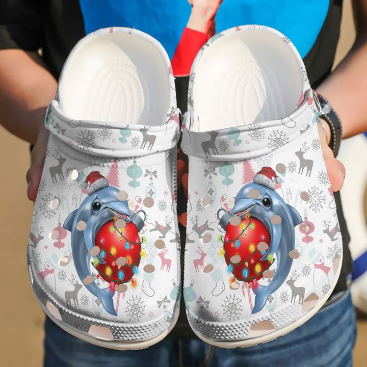 Dolphin Christmas Crocs Clog Shoes