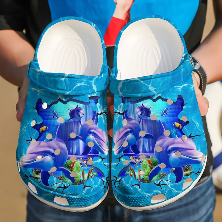 Dolphin Curious Dolphins Crocs Clog Shoes