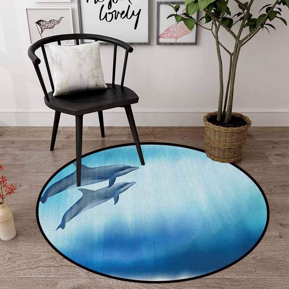 Dolphins Couple Limited Edition Round Rug