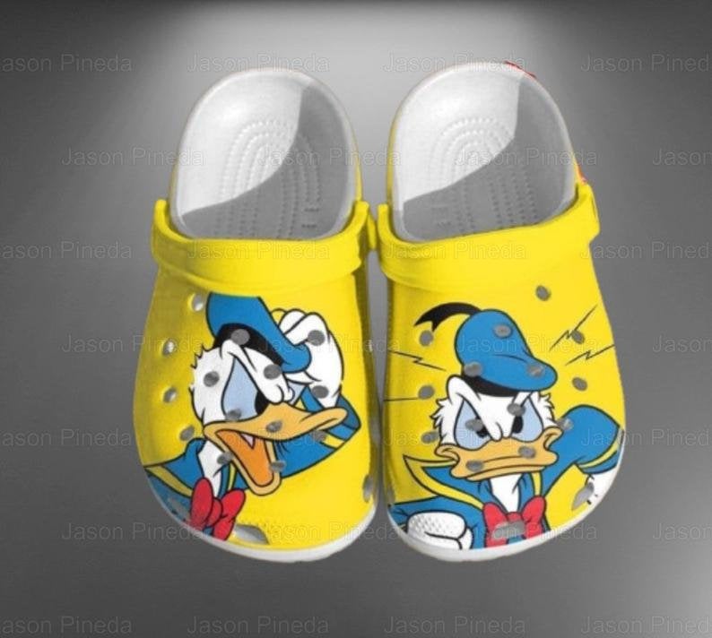 Donald Duck Crocs 3d Comfortable For Mens And Womens Classic Water Crocs Clog Shoes