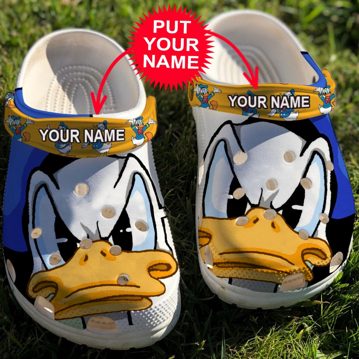 Donald Duck Disney Personalisation Crocs Clog Shoes 3 Donald Duck Disney Personalisation Crocs Clog Shoes