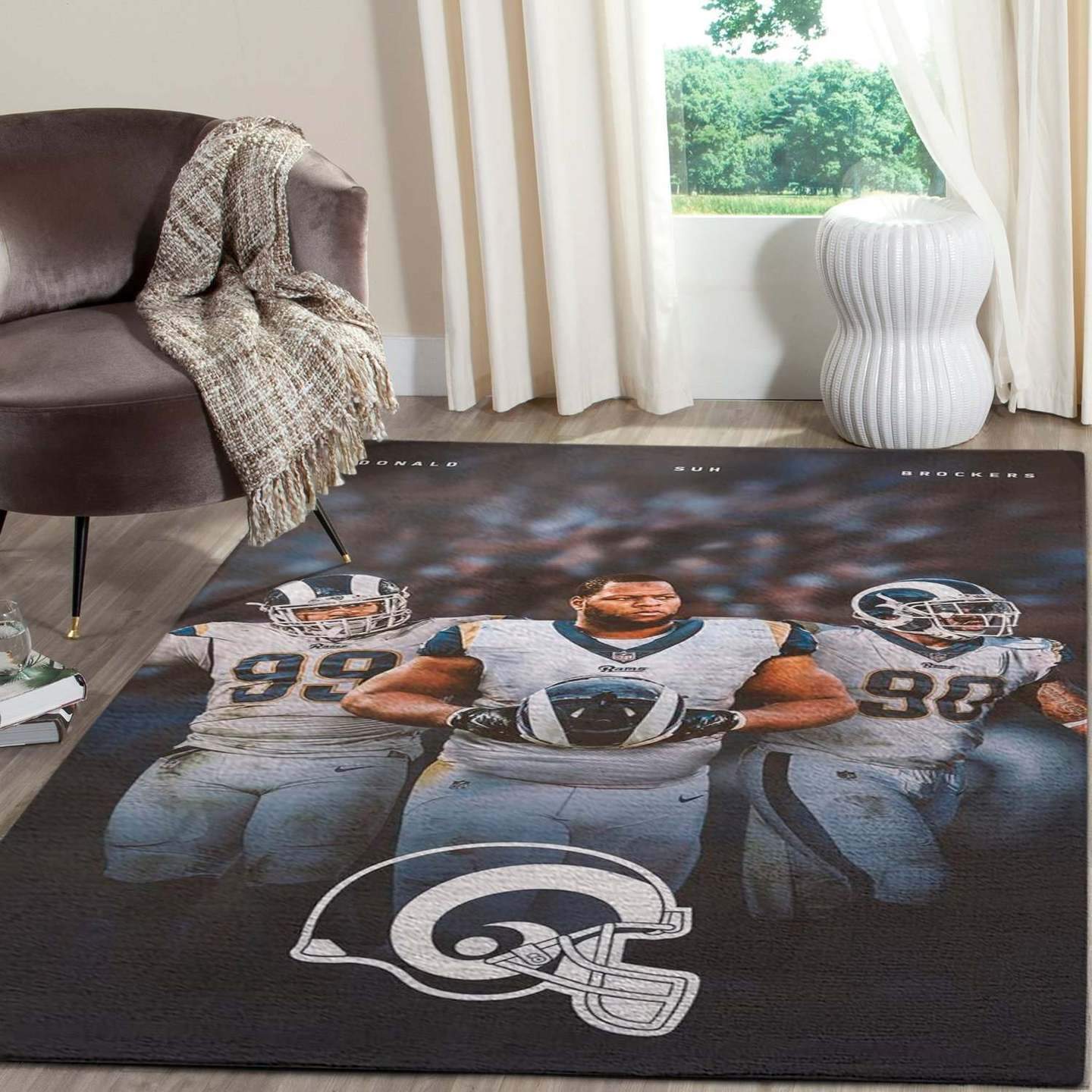Donald   Sul   Brockers   Los Angeles Rams Area Limited Edition Rug