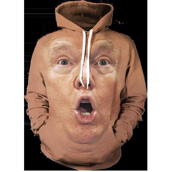 Donald Trump Holy Face Funny Characters Hoodie 3D