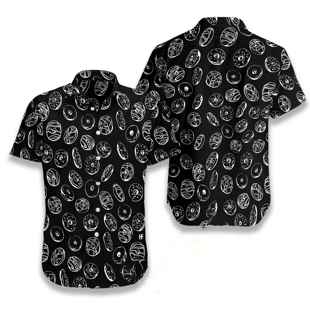 Donut Pattern Hawaiian shirts 8 Donut Pattern Hawaiian shirts