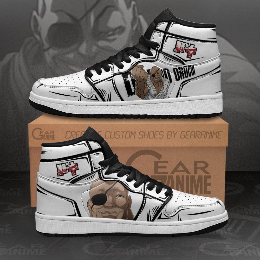 Doppo Orochi Sneakers Baki Custom Anime Air Jordan Shoes 1 Doppo Orochi Sneakers Baki Custom Anime Air Jordan Shoes