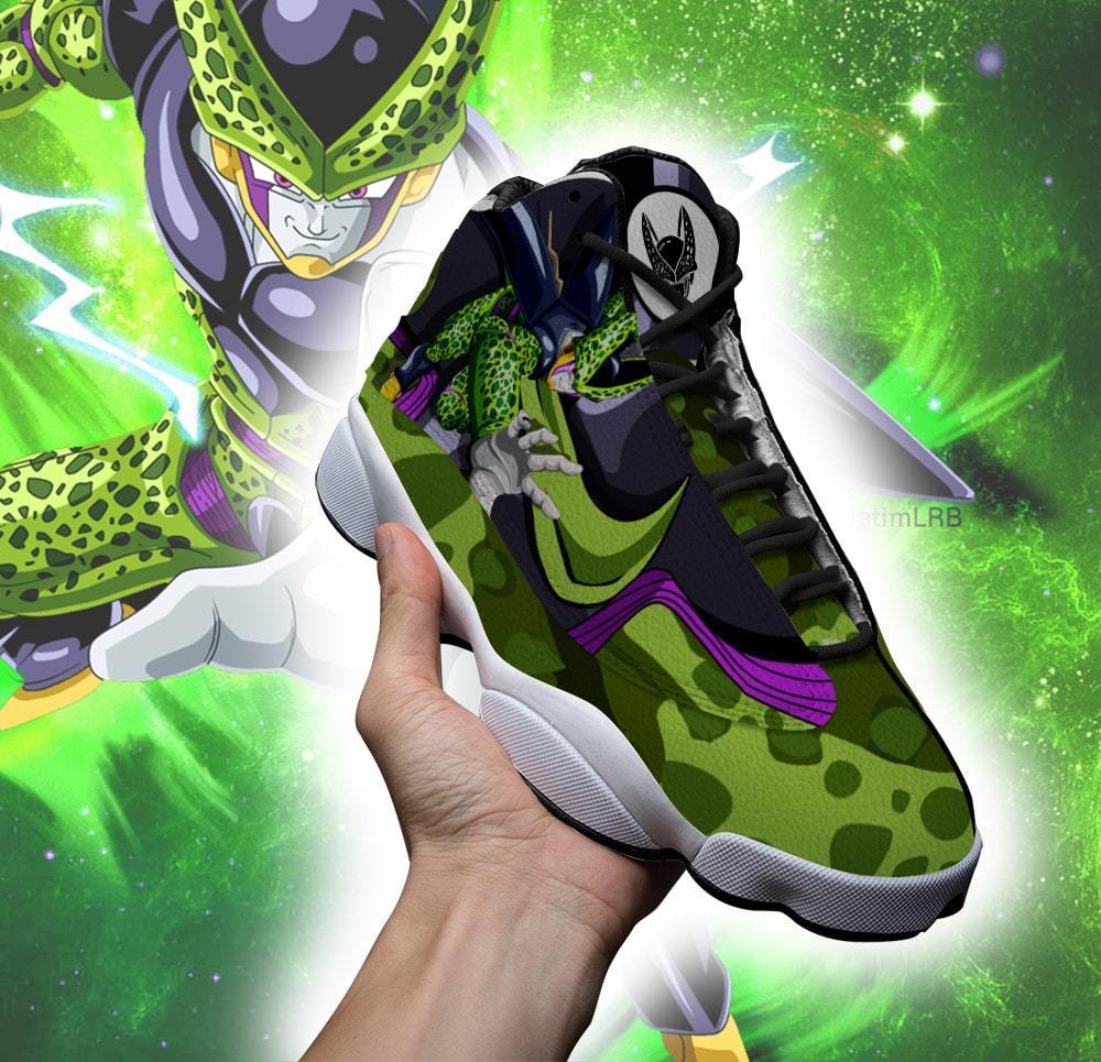 Dragon Ball Cell Fighting Custom Anime Air Jordan Shoes