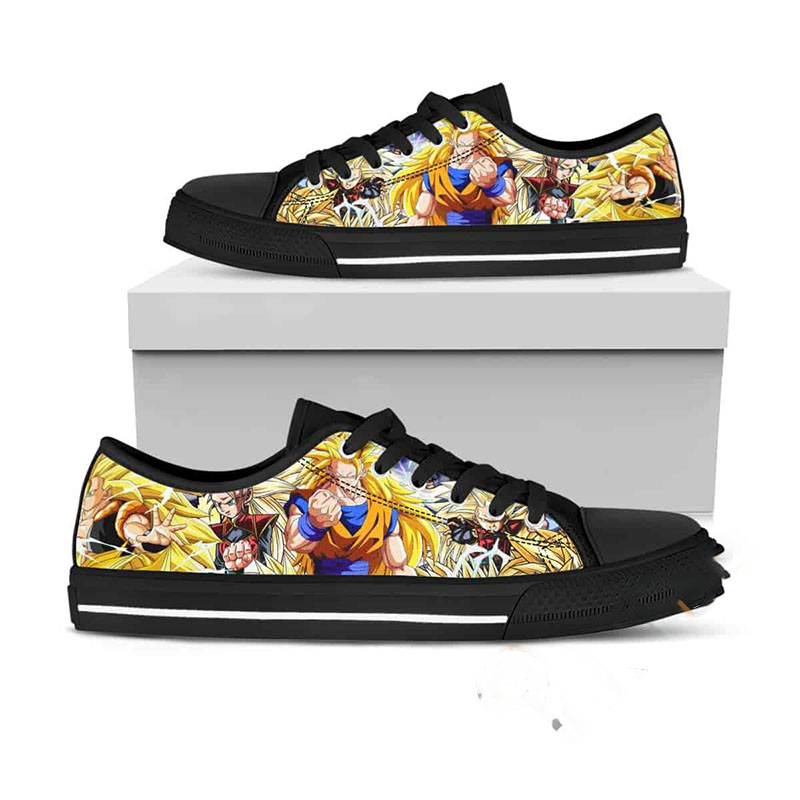 3D Dragon Ball Seamless Pattern Low Top Shoes