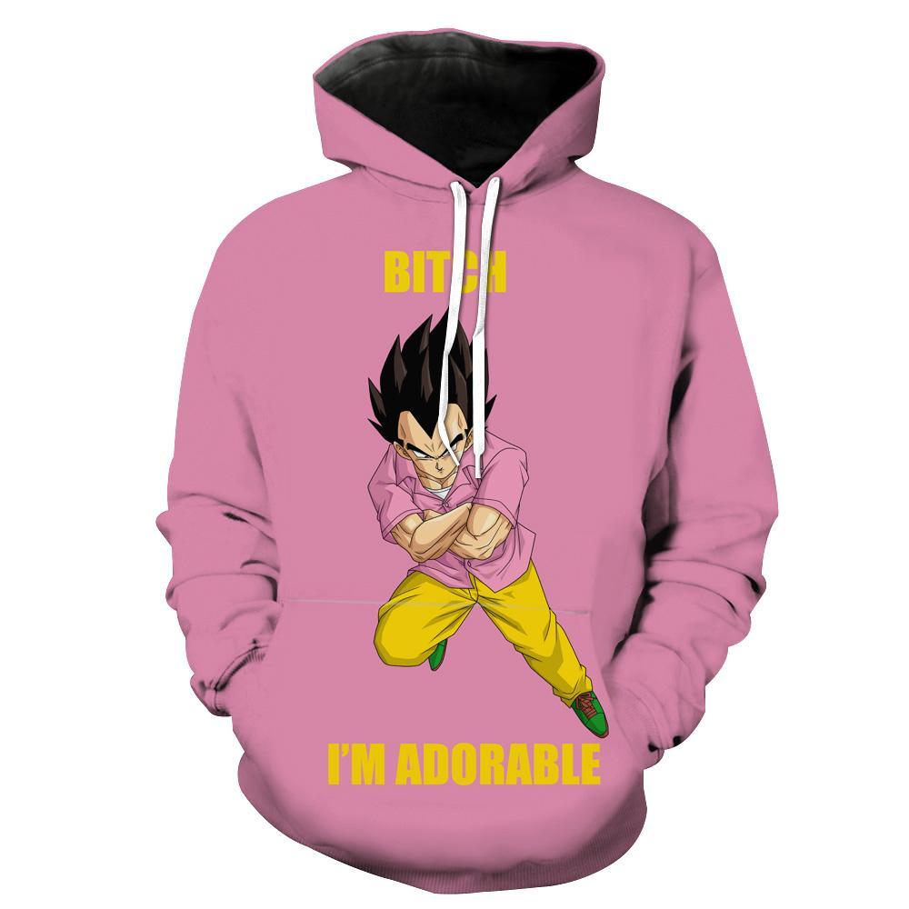 Dragon Ball Tfs Vegeta I’m Adorable Hoodie 3D