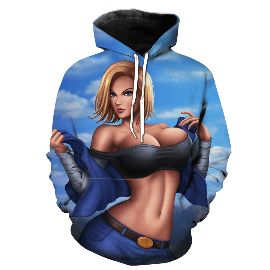 Dragon Ball Z Android Hoodie 3D 2 Dragon Ball Z Android Hoodie 3D