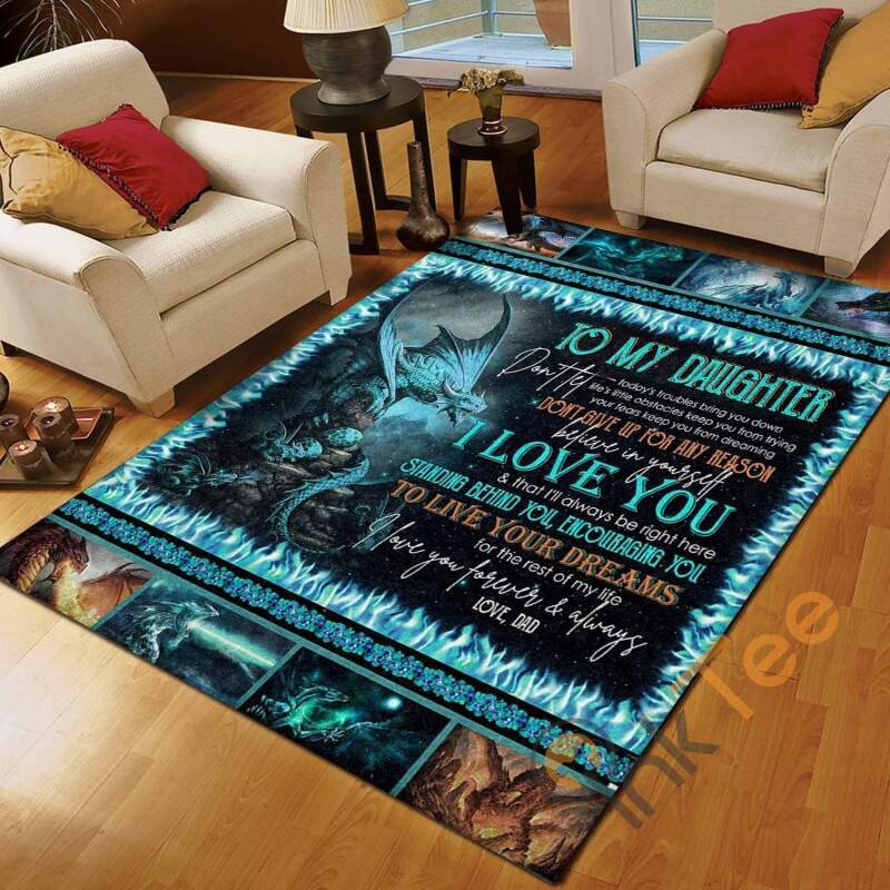 Dragon Dad To Daughter I Love You Forever And Alway Bedroom Gift For Rug 12 Dragon Dad To Daughter I Love You Forever And Alway Bedroom Gift For Rug
