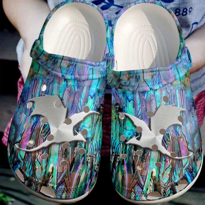 Dragon Metal Crocs Clog Shoes