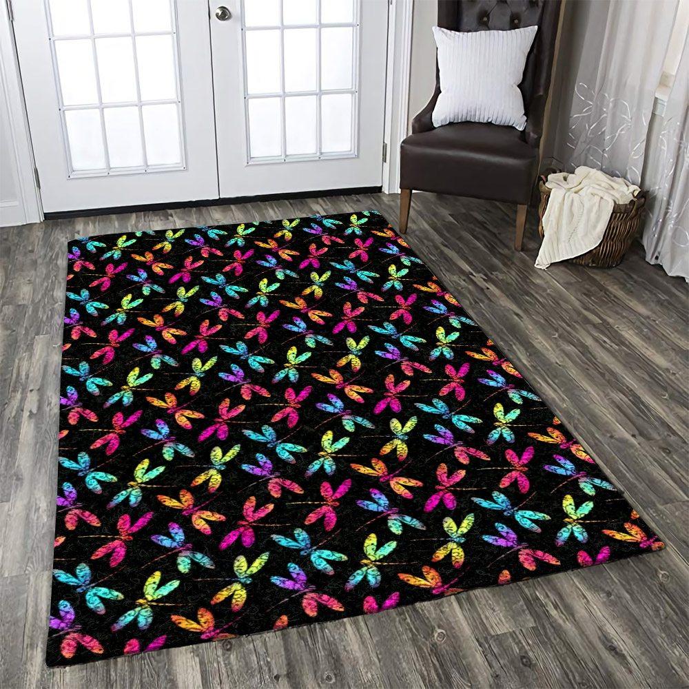 Colorful Dragonfly Seamless Pattern Limited Edition Rug 2 Colorful Dragonfly Seamless Pattern Limited Edition Rug