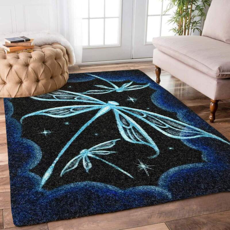 Dragonflies In Indigo Sky Limited Edition Rug