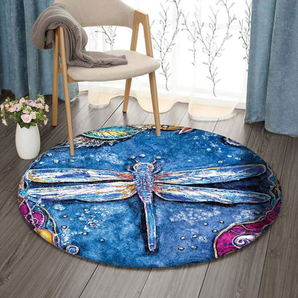 Dragonfly Limited Edition Round Rug 1 Dragonfly Limited Edition Round Rug