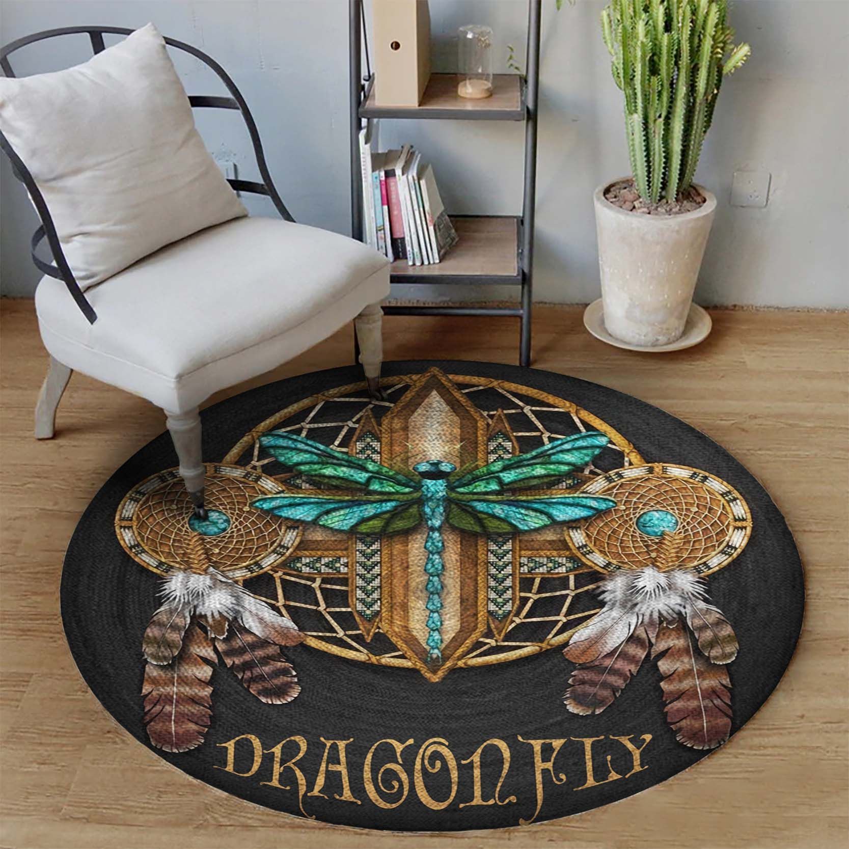 Dragonfly Limited Edition Round Rug 6 Dragonfly Limited Edition Round Rug