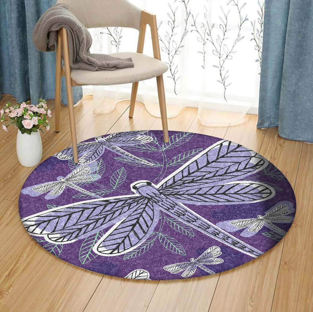Dragonfly Limited Edition Round Rug