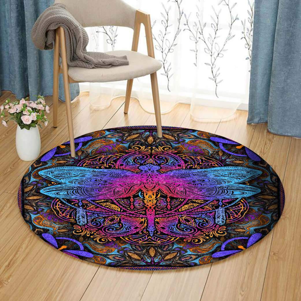 Dragonfly Limited Edition Round Rug
