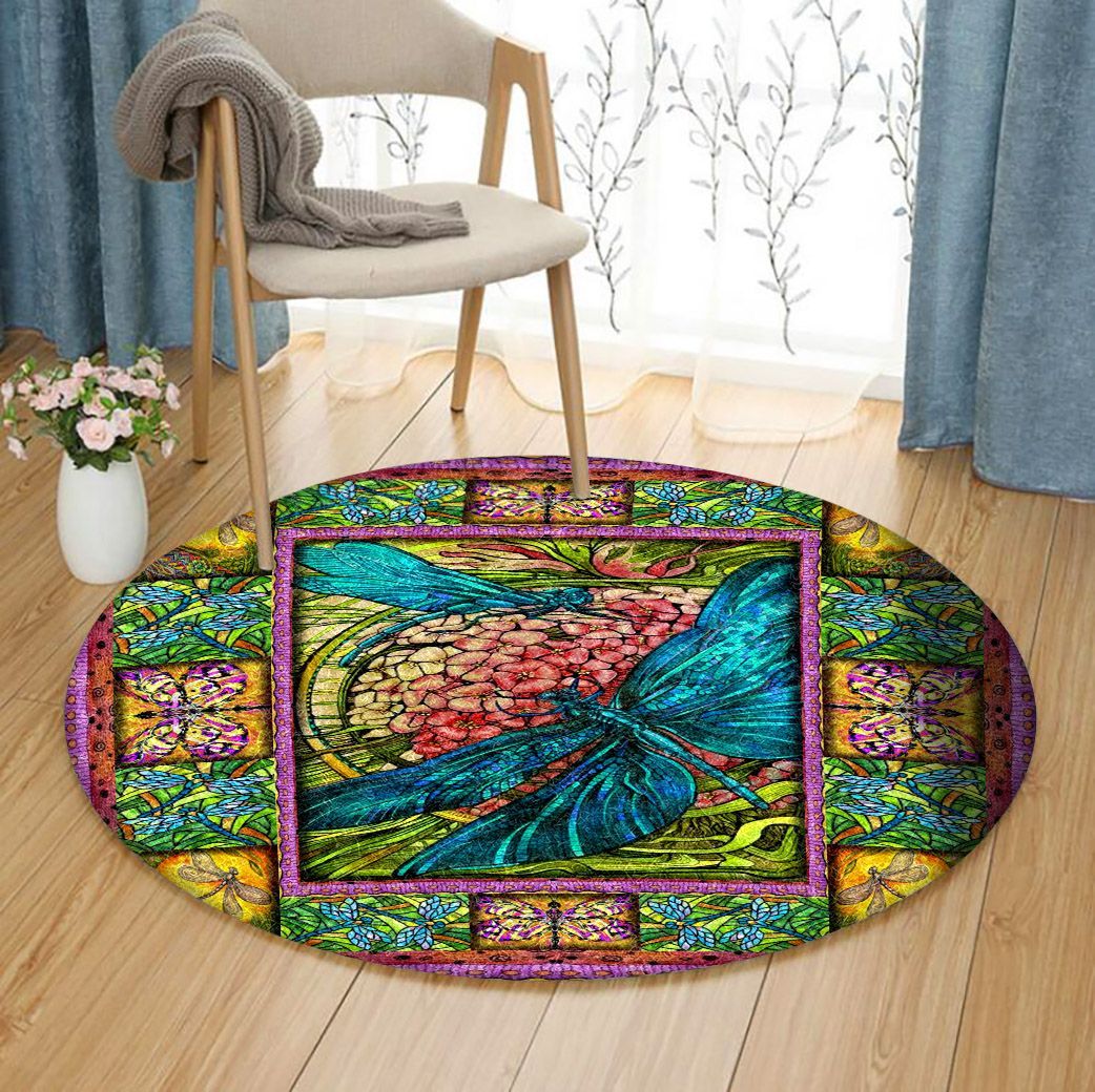 Dragonfly Limited Edition Round Rug 3 Dragonfly Limited Edition Round Rug