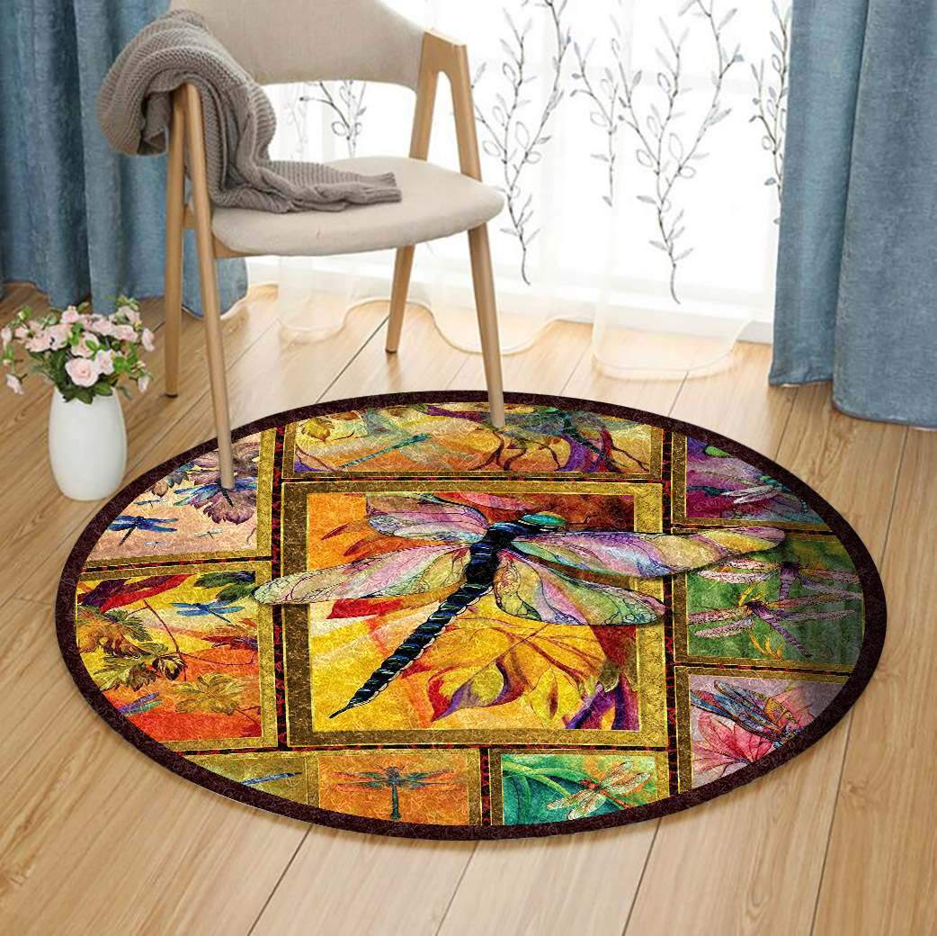 Dragonfly Limited Edition Round Rug 1 Dragonfly Limited Edition Round Rug