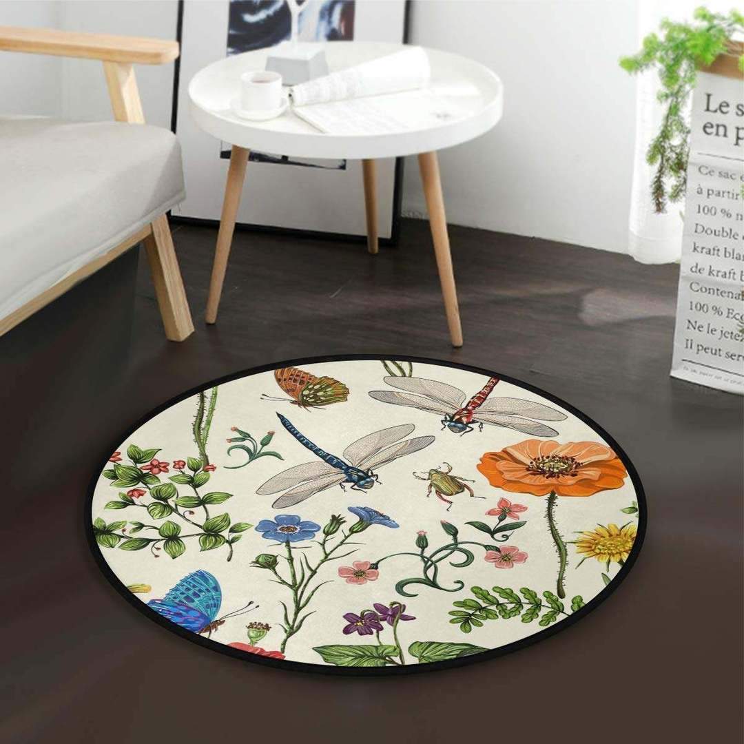 Dragonfly Limited Edition Round Rug 2 Dragonfly Limited Edition Round Rug