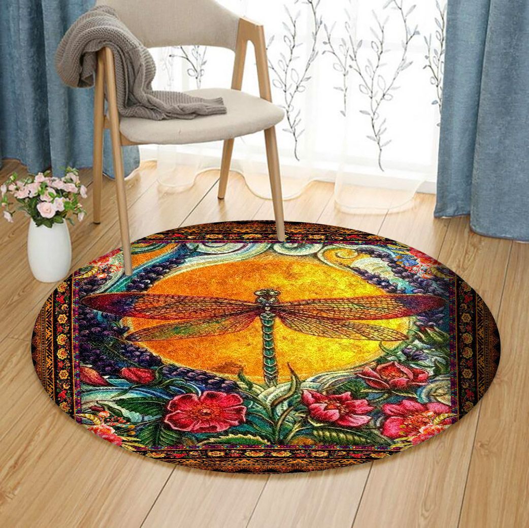 Dragonfly Limited Edition Round Rug