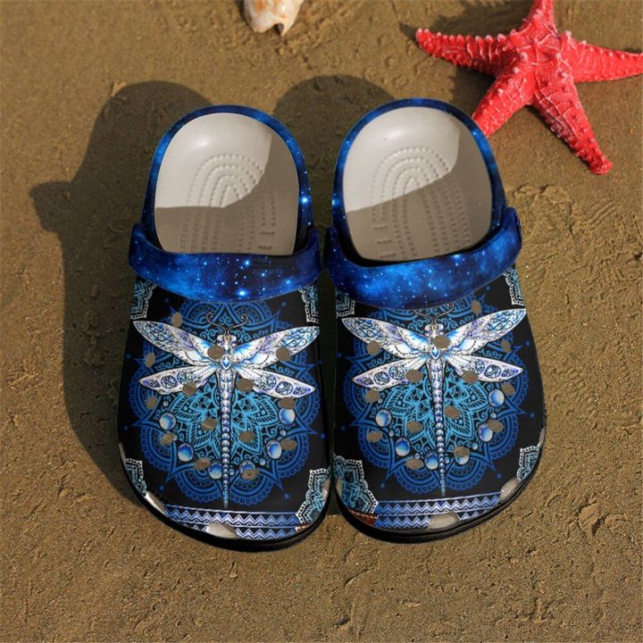 Dragonfly Night Crocs Clog Shoes