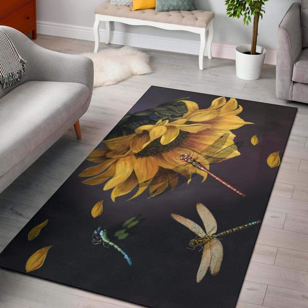 Dragonfly Sunflower Limited Edition Rug 3 Dragonfly Sunflower Limited Edition Rug
