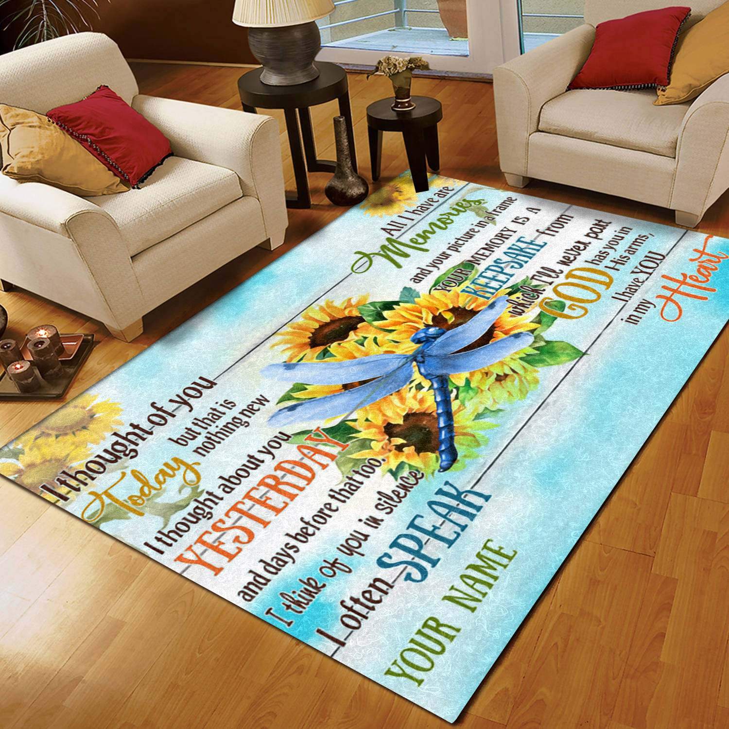 Dragonfly Sunflower Limited Edition Rug 9 Dragonfly Sunflower Limited Edition Rug