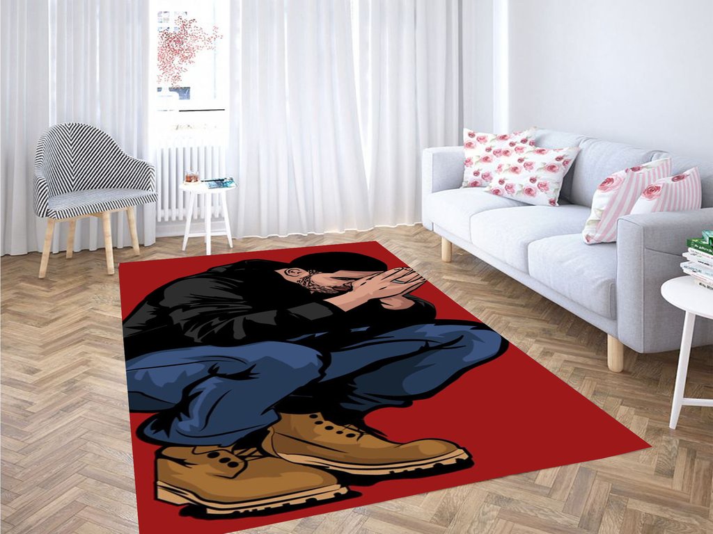 Drake Cartoon Living Room Modern Carpet Rug 1 Drake Cartoon Living Room Modern Carpet Rug