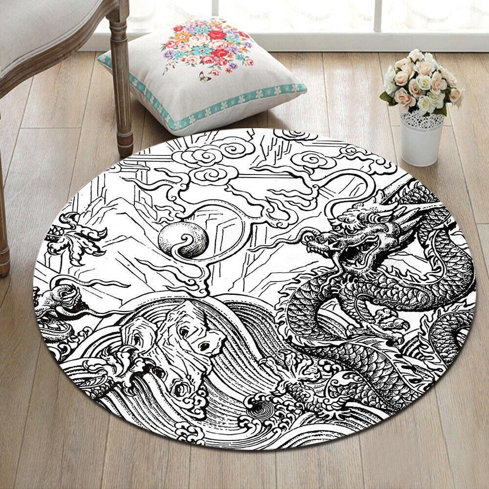 Drawn Dragon Limited Edition Round Rug