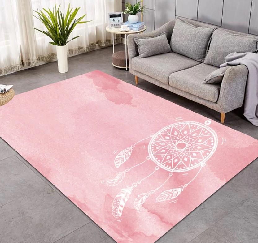 Dreamcatcher Pink Living Room Limited Edition Rug 7 Dreamcatcher Pink Living Room Limited Edition Rug